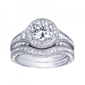 Halo Engagement Ring at the Jewel Box of Morgan Hill