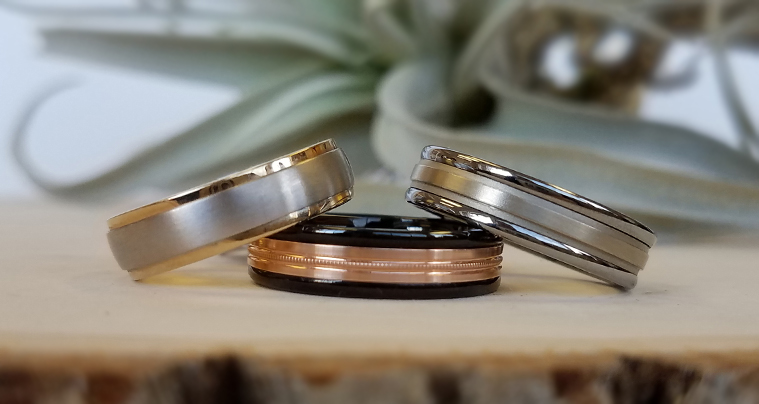 men's collection of wedding bands at jewel box morgan hill